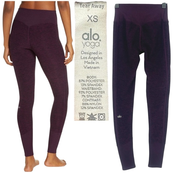 ALO High-Waist Alosoft Lounge Legging Athleisure Gym Stretch Size XS EUC - Picture 1 of 14